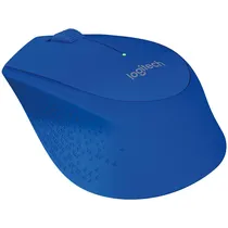 Mouse Sem Fio Logitech M280 Comfort Plus Até 1.000 Dpi - Azul