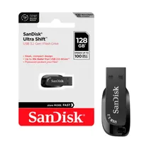 Pendrive Sandisk Ultra Shift 128GB USB 3.2 SDCZ410-128G-G46 - Black