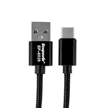 Cabo Ecopower USB-C Macho A USB Macho EP-6028 1M - Preto