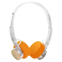 Fones de Ouvido Bluetooth Semiabertos Hires Fiio EH11 - Transparente e Laranja