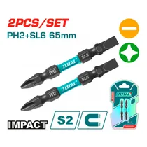 Jogo de Ponteiras Total TACIM72HL665 – 2 PCS Fenda Philips