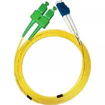 Cabo de Conexão de Fibra Óptica Patch Cord LC-Upc para SC-Apc Duplex 3 MM - 2 Metros