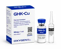 Peptideo Ghkcu 50MG Oxygenkw (1 Vial + Agua 2ML)