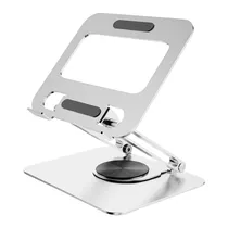 Suporte Giratorio Portatil para Tablet e iPad Articulado - Prata