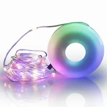 Fita de LED Ecopower EP-8142, 8 Metros, 200 Lúmens/ RGB/ 1800 Mah/ 5 V - Branca/ Verde