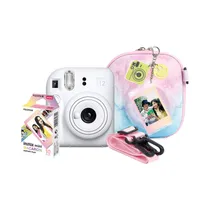 Kit Cámara Instantánea Fuji Instax Mini 12 White