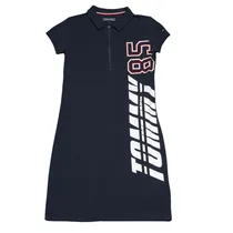 TH Vestido Kids F KG0KG03465-002 12 Azul Marinho