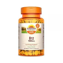 Sundown Vitamina B12 1000 MCG 60 Tablets Plastico Naranja