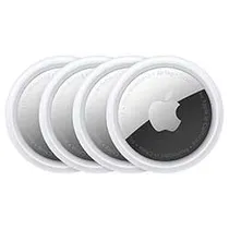 Rastreador Apple Airtag MFEA4AM/A Bluetooth / 2ª Geração - Branco / Prata (Kit com 4)