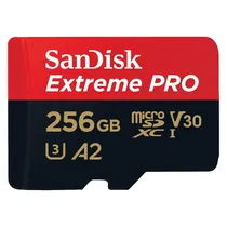 Cartão de Memória Micro SD Sandisk Extreme Pro 256GB 140MBS - SDSQXCD-256G-GN6MA