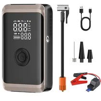 Kit Arrancador de Carro e Compressor de Ar Portátil Tomate MXB-D005 - 96W - Recarregável - com Lanterna - Preto