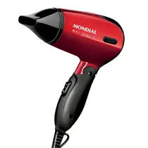 Secador de Cabelo Mondial Max Travel SC-10 - 1200W - Bivolt - Vermelho