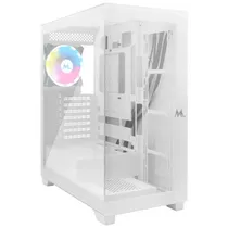Gabinete Mtek MCG-DH80W 1FAN Argb Mid Tower White
