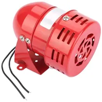 Mini Sirena de Motor Sydien MS-190 110V/25W/114DB - Rojo