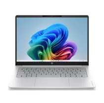 Notebook HP Omnibook 3 14-HZ0005DX, Snapdragon X X1-26-100 (2.97GHZ), Qualcomm Hexagon Npu 45 Tops, 16GB Ram, 512GB SSD, Tela 14" Touch 2K (1920 X 1200) Ips, Windows 11 Home Copilot+ PC, Inglês, Prata