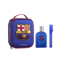Kit de Perfume Air-Val FC Barcelona Edt Masculino + Nécessaire - 100ML/10ML