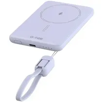Cargador Portátil Wireless G-Tide Slim 01 5.000 Mah Salida USB-C – Roxo