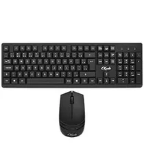 Teclado + Mouse Krab KBKTM15 Wireless / Português - Preto
