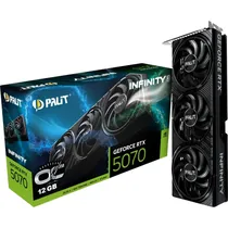 Placa de Vídeo Palit Geforce RTX 5070 Infinity 3 Oc Edition 12 GB GDDR7 (NE75070S19K9-GB2050S)