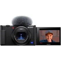 Câmera Digital Sony ZV-1 - 20.1MP - Wi-Fi - Bluetooth - Tela 3" - Preto