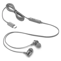 Fone de Ouvido Lenovo 300 USB-C - Cinza