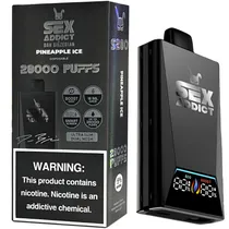 Vaper Descartável Sex Addict BY Dan Bilzerian S280 5% Nicotina 28000 Puffs - Pineapple Ice