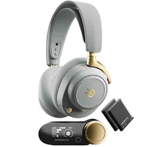 Fone de Ouvido Gamer Steelseries Arctis Nova Pro Sem Fio - Sage Gold