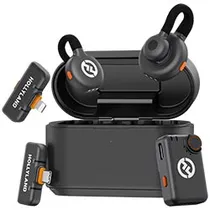 Microfone Hollyland Lark M2S Ultimate Combo Wireless / Lightning / USB-C - Space Cinza