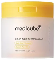 e. Medicube Kojic Acid Turmeric Pad Almofadas Tônicas 70 Uni