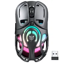 Mouse Gamer Onikuma DM02 Wireless / Bluetooth / RGB - Cinza