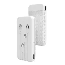 Cargador Portatil Ecopower EP-C803 12000MAH 3 En 1 - Blanco
