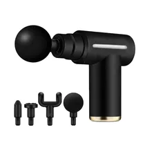 Massageador Massage Gun RAJ-18 - Multifuncion - Recarregável - Preto