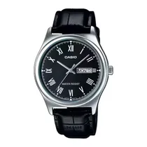 Relógio Casio MTP-V006L-7BUDF Analógico Feminino - Prata/Preto