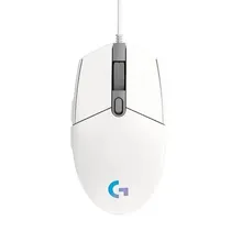 Logitech Mouse G203 Lightsync 910-005794 USB Blanco