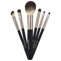 Kit de Pincéis Miss Rôse 7201-005M - 6 Peças - Preto