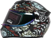 Capacete para Moto Cool Seven C1 - Tamanho L (59-60) Fierce Dragon / Colorful