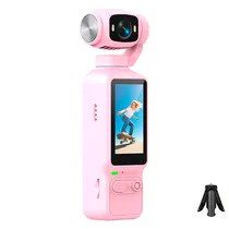Mini Body Camera de Ação Esportiva LK-032 / 180° / 4K / Full HD / Microfone / 1800MAH / Recarregavel - Rosa