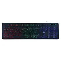 Teclado Mtek KB-7269LR USB Português RGB - Preto