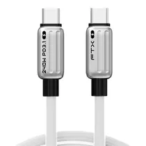 Cabo FTX CT-CM240-ZSW2 - USB-C/USB-C - 2 Metros - Branco