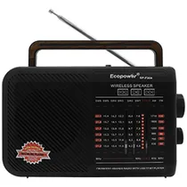 Radio Portátil Ecopower EP-F339 Bluetooth / AM / FM / USB / TF - Negro