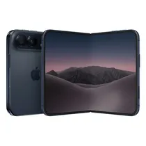 Apple iPhone Duo 256GB / Tela Super Retina XDR Oled Dobrável de 7,6" + 5,4" / Câmera Dual Fusion 48+48MP / Câmera Frontal Center Stage 12MP / Chip A20 Pro / Ios 27 - Night SKY