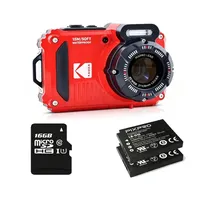 Camera Kodak Pixpro Red WPZ2 Waterproof (RD6) X2 Bat+16GB