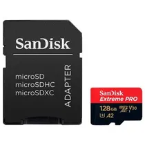 Cartao Micro SD 128GB Sandisk Extr Pro 200-90MB