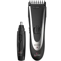 Cortador de Cabelo Gama Set GC542 220V + Depilador Nasal GNT512 - Black