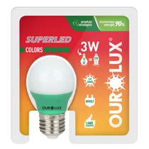 Lâmpada Superled S30 3W Bivolt Cor Verde