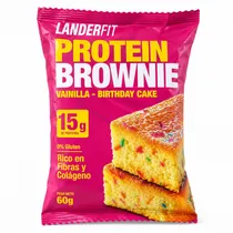 Landerfit Protein Brownie Vainilla Birthday Cake 60G