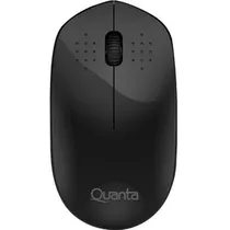 Mouse Óptico Sem Fios Quanta QTMSS10 1600DPI (Clique Silencioso) - Preto