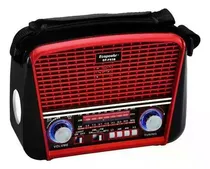 Radio Portátil Ecopower EP-F93B Negro/ Rojo BT/ SD/ FM/ AM
