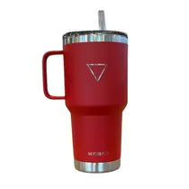 Hydrate Vaso 724591 c/Pajita 887ML Rojo