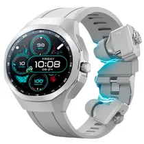 Smartwatch G-Tide R9 Edge com IP68 / Fone de Ouvido Integrado / Bluetooth / Tela Amoled - Silver
